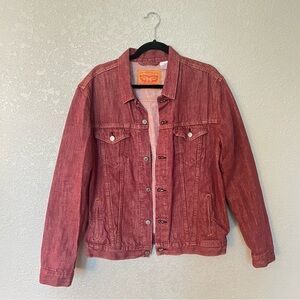 Levi's Deep Red/Burgundy Denim Jacket